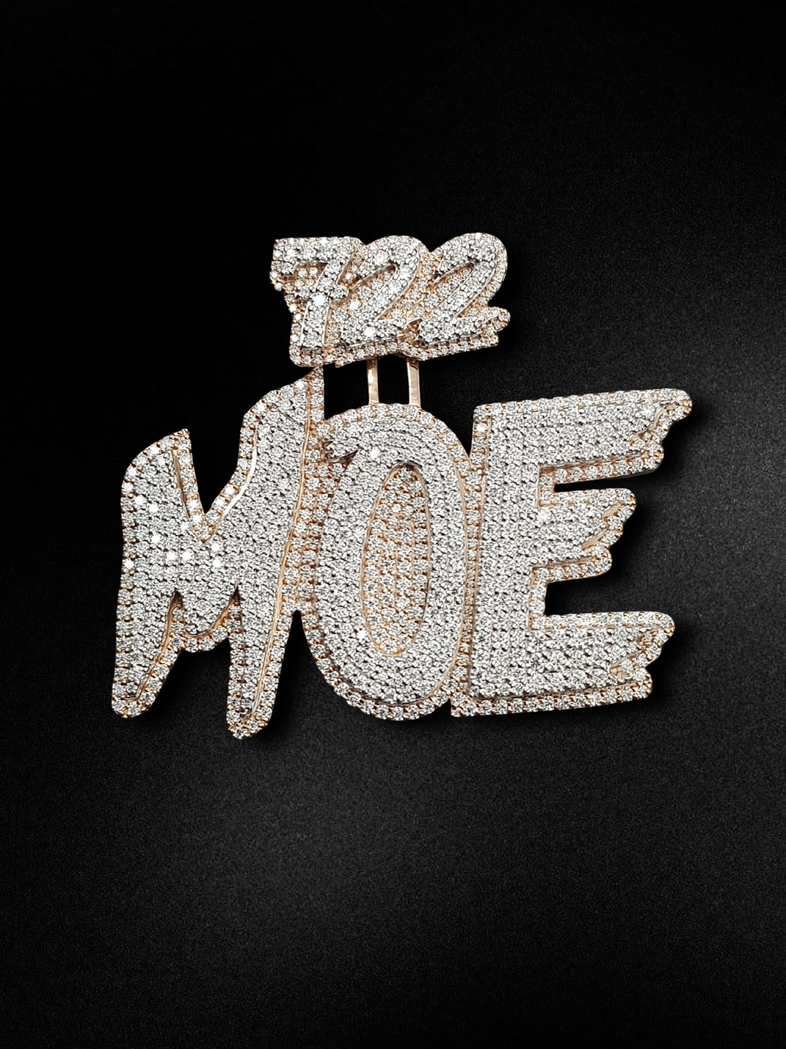 Diamond-Cut MOE Letterpiece Pendant
