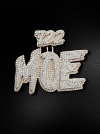 Diamond-Cut MOE Letterpiece Pendant