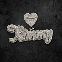 The "Kimmy" Heartfelt Diamond Script Pendant