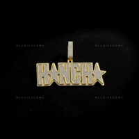 The "HANCHA" Stellar Block: Bold Architectural Lettering & Star-Infused Pendant