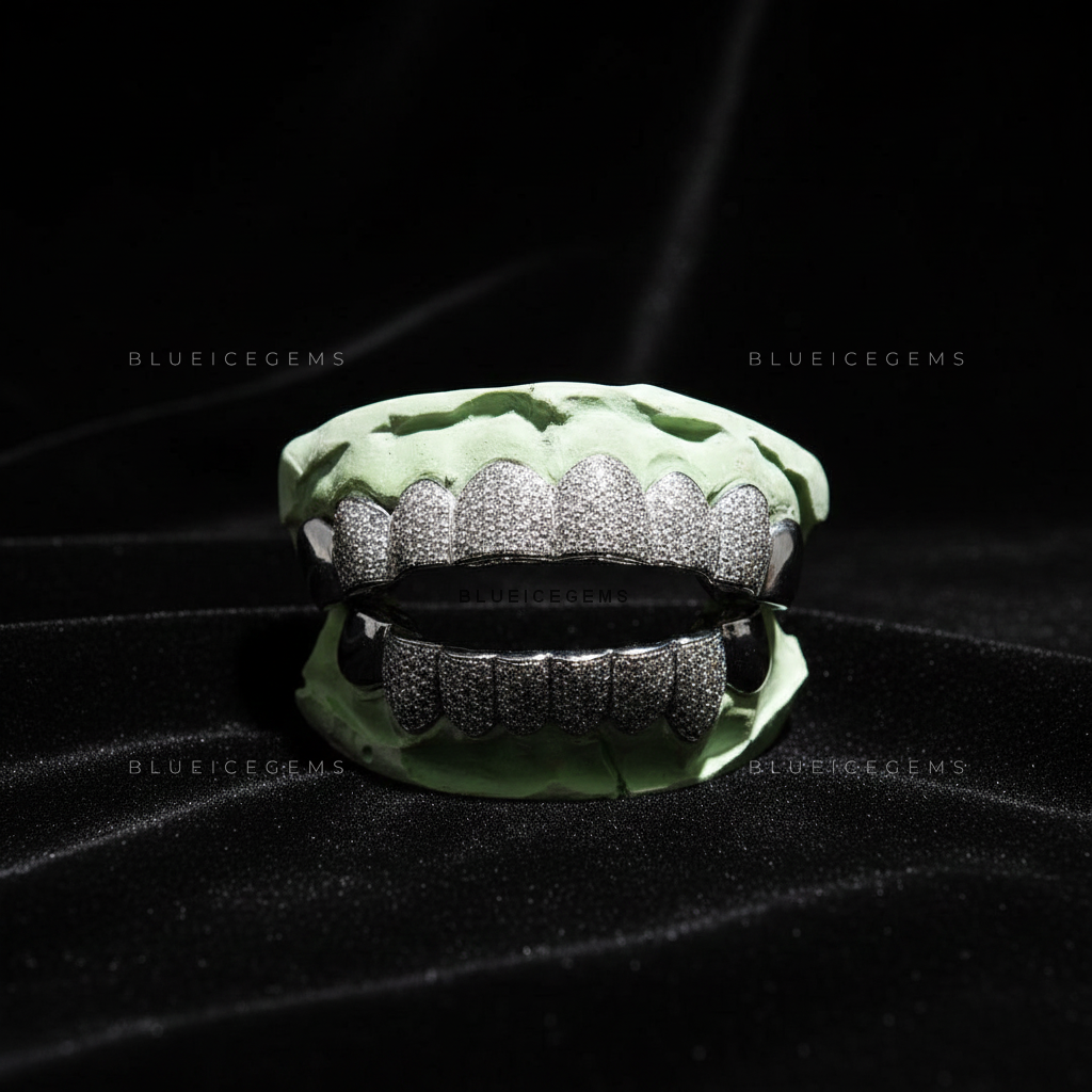 Platinum Frost Avalanche Full-Set Grillz