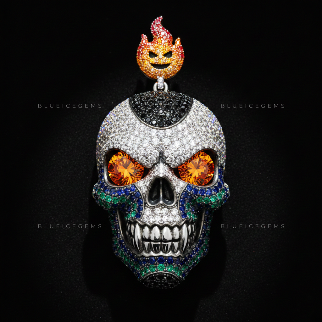 The Inferno Reaper: Ember-Eye Skull & Molten Crest Sovereign