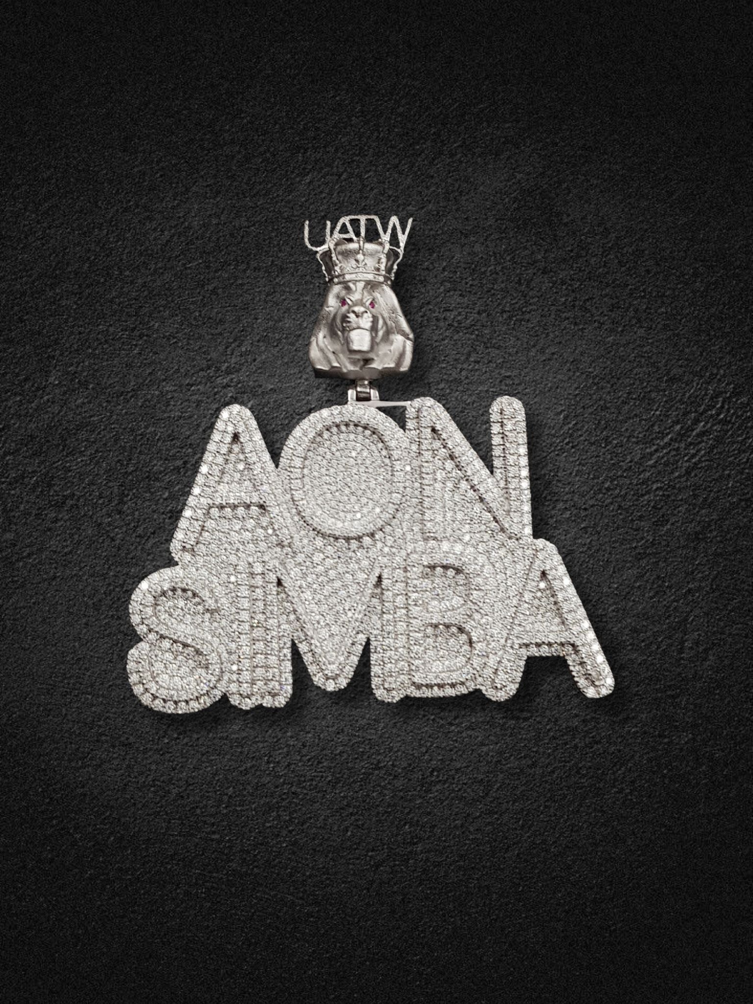 AON SIMBA Iced Lion Pendant