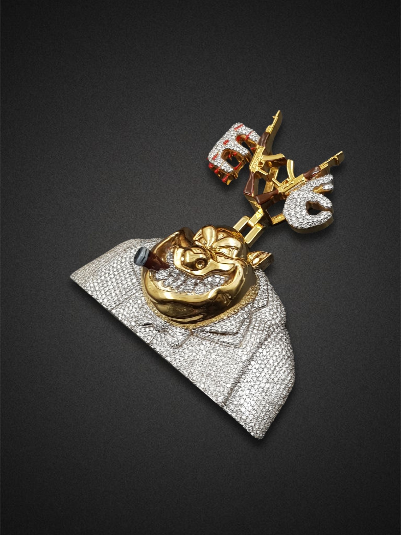 Guerilla Gold Mask Pendant
