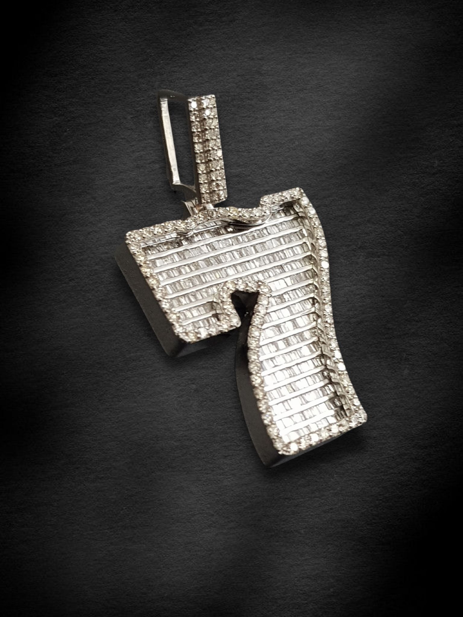 Lucky 7 Baguette Pendant
