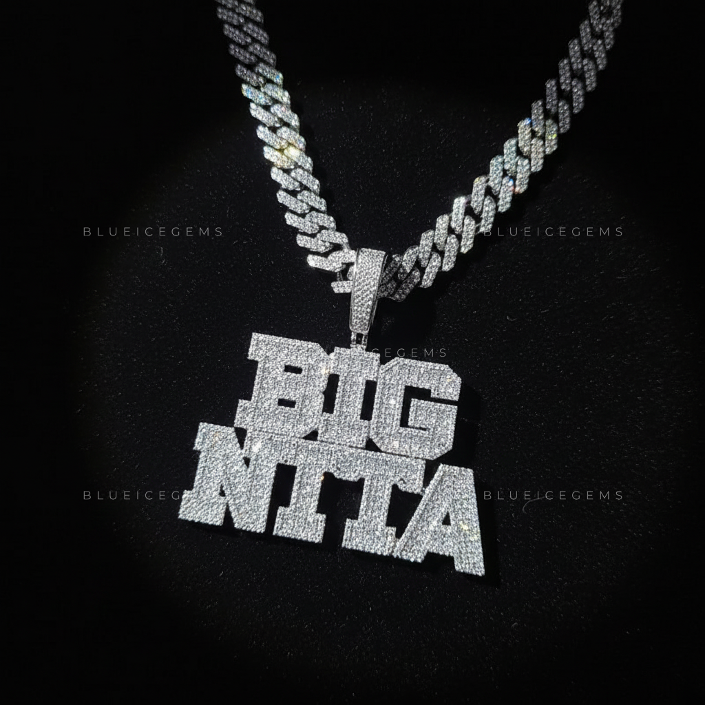 "BIG NITTA" Two-Tier Custom Block Pendant
