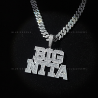 "BIG NITTA" Two-Tier Custom Block Pendant