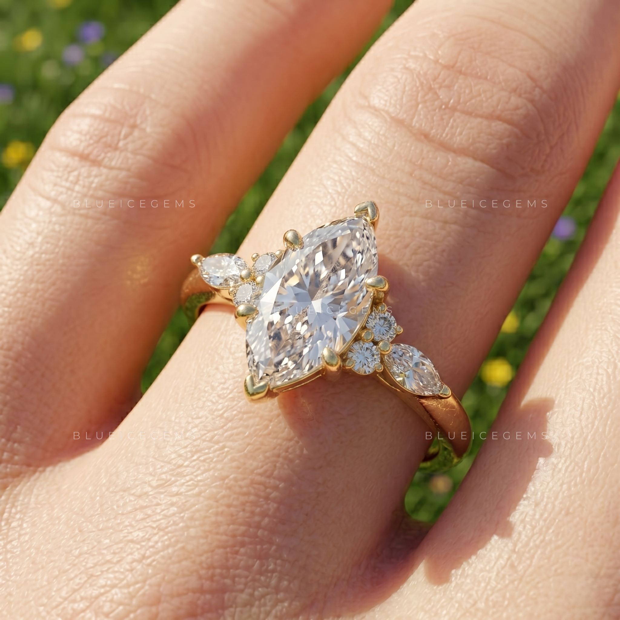 Celena Pear Cut Certified Halo Solitaire Engagement Ring