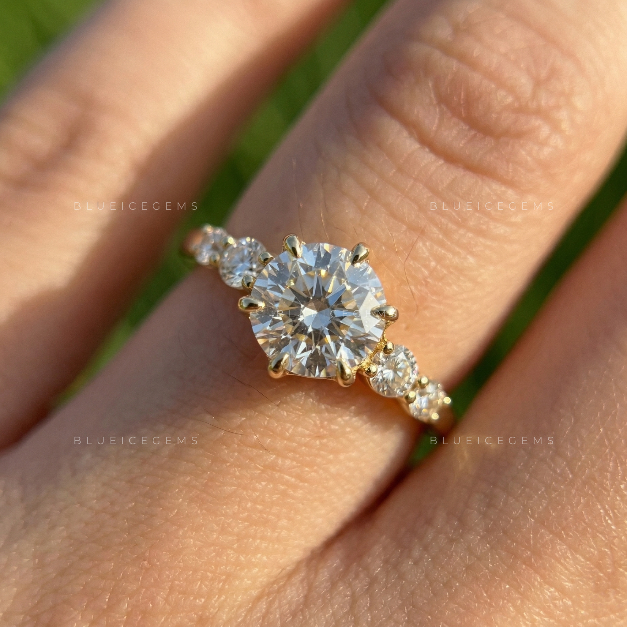 The "Everyday Icon" Dainty Round Brilliant Claw Prong Promise Ring