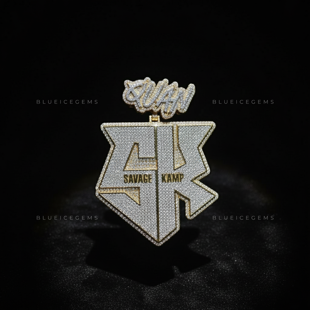 The "SAVAGE KAMP" Shield: Geometric Monogram & "QUAN" Script Bail Sovereign