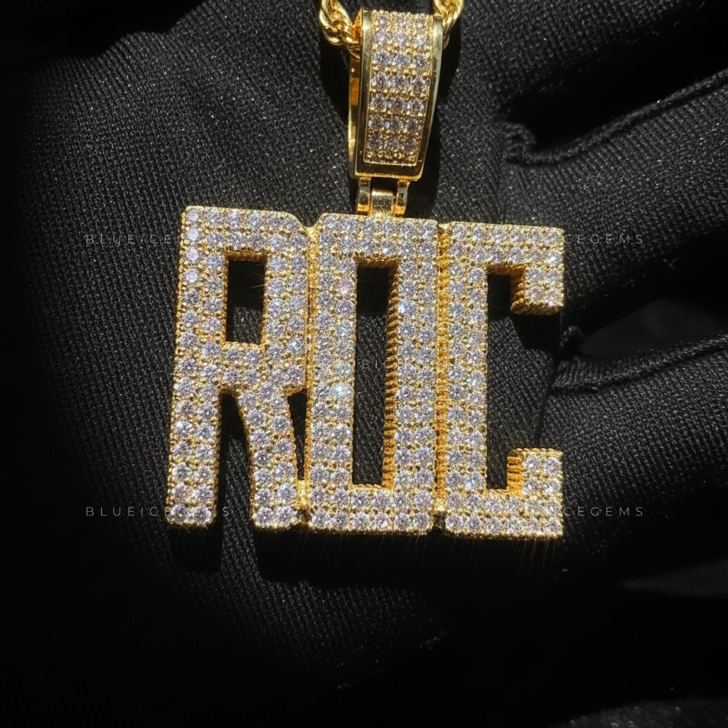 "ROC" Custom Block Name Pendant