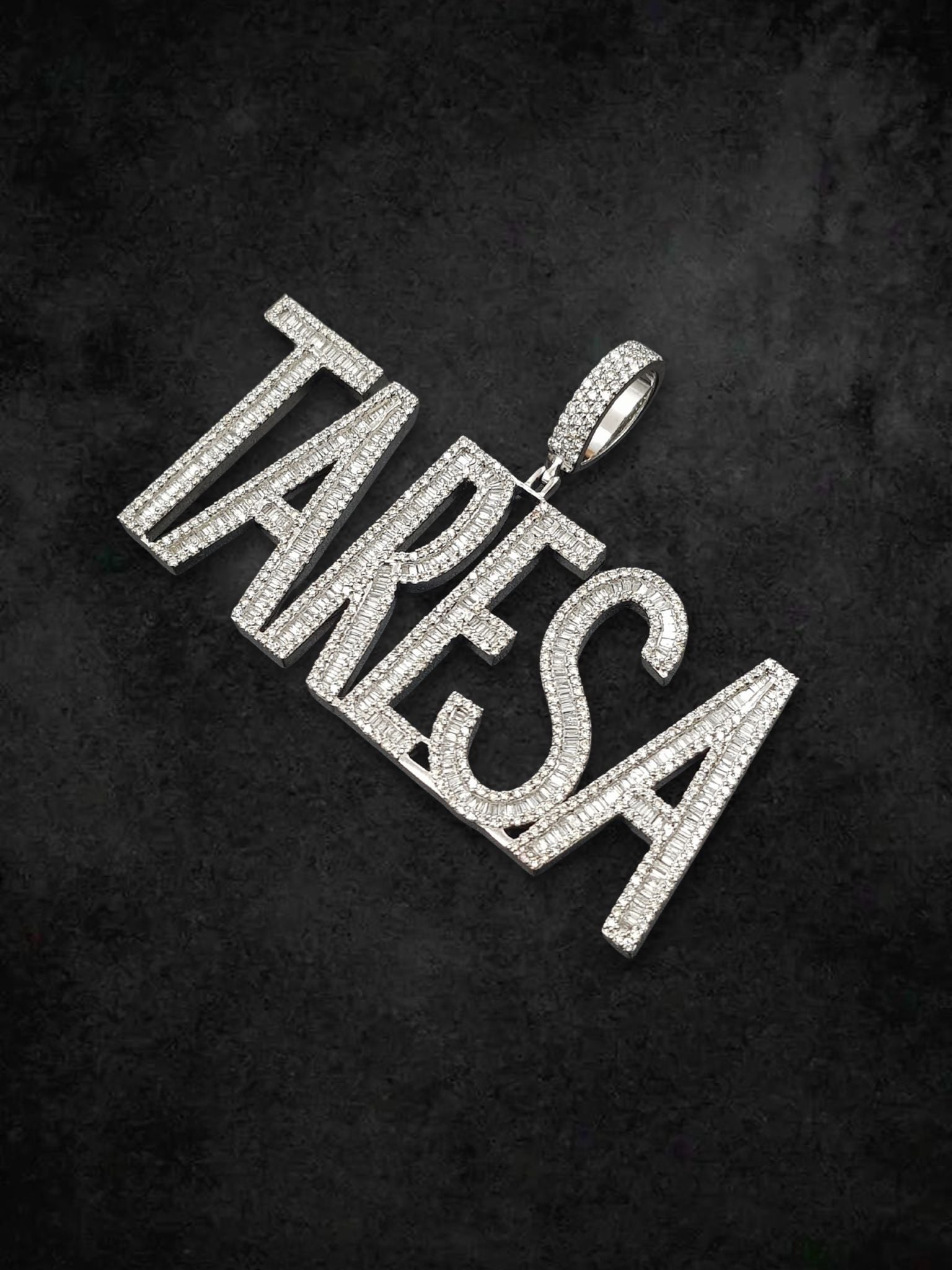 Custom “TARESA” Diamond Pendant