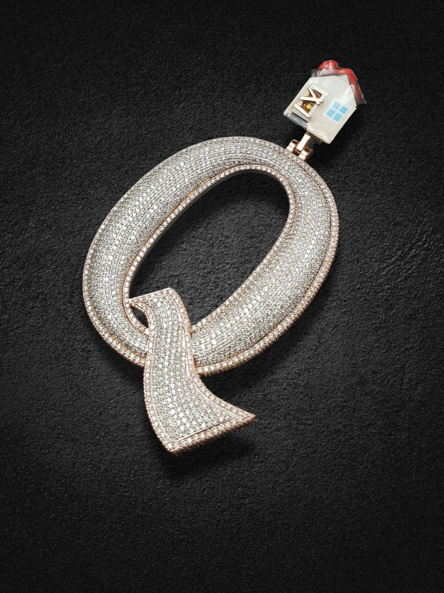 Iced Out Q – Real Estate Edition Pendant