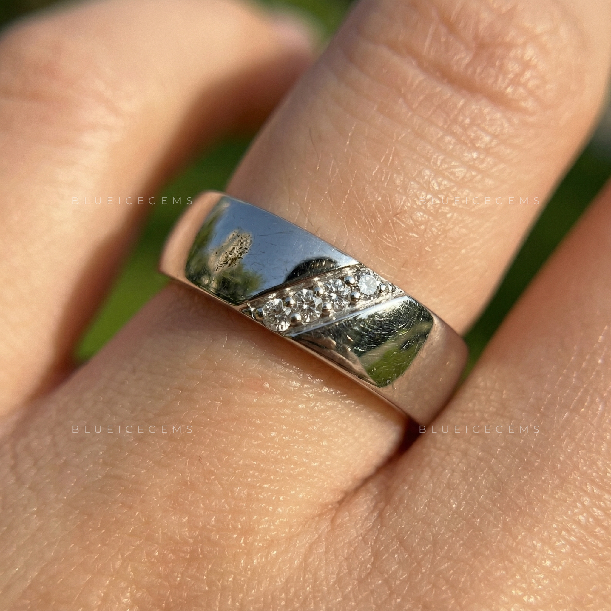 The Modern Heirloom: Bold 6MM Round Cut Statement Band for Him