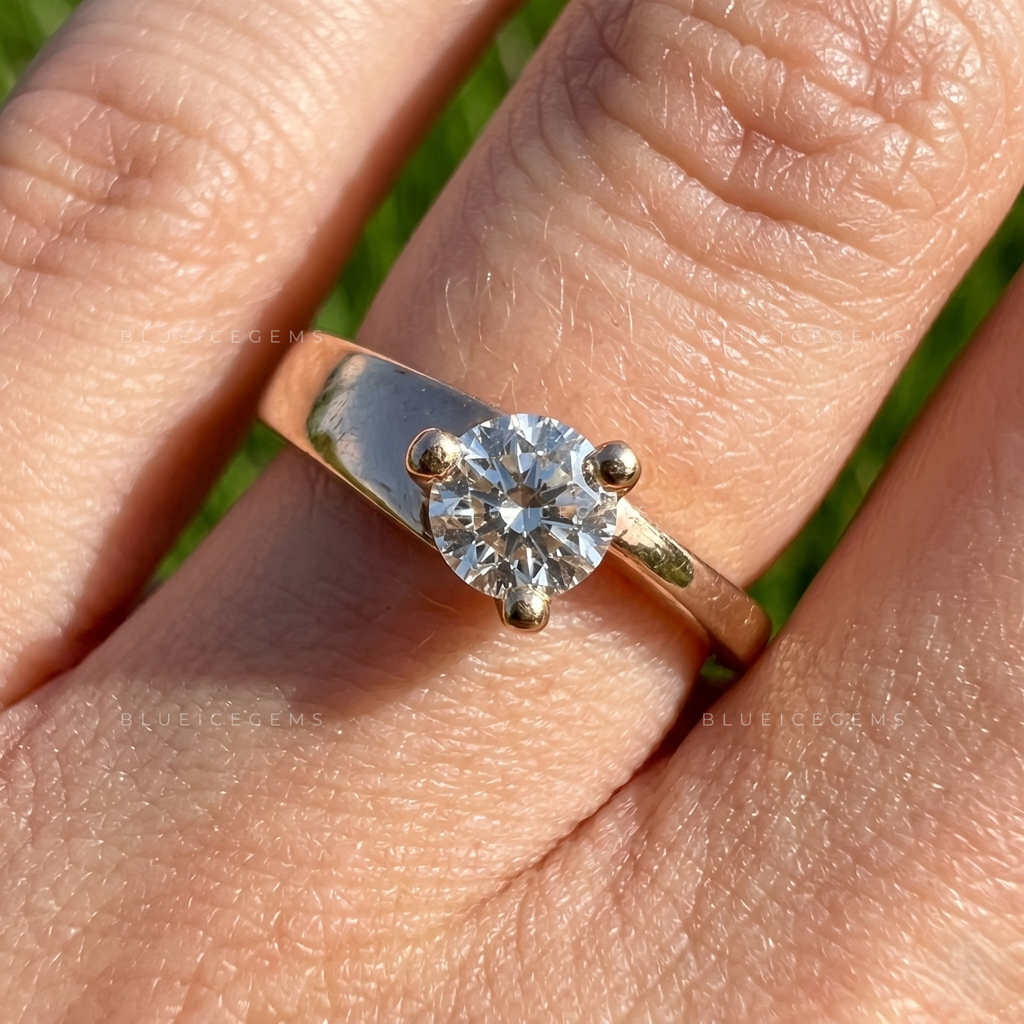Infinite Promise Round Brilliant Cut Half Eternity Band