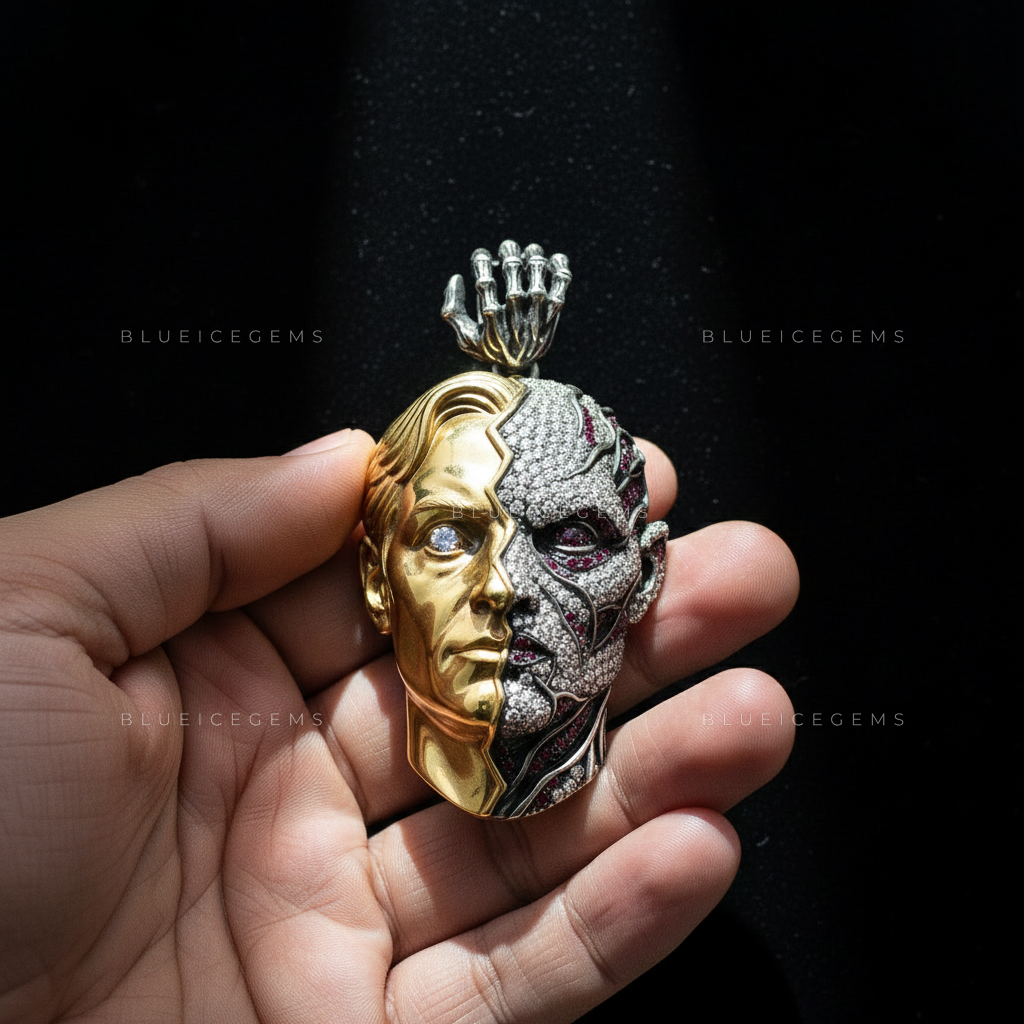 The Duality Sovereign: Polished Gold & Cyber-Organic Diamond Mutation