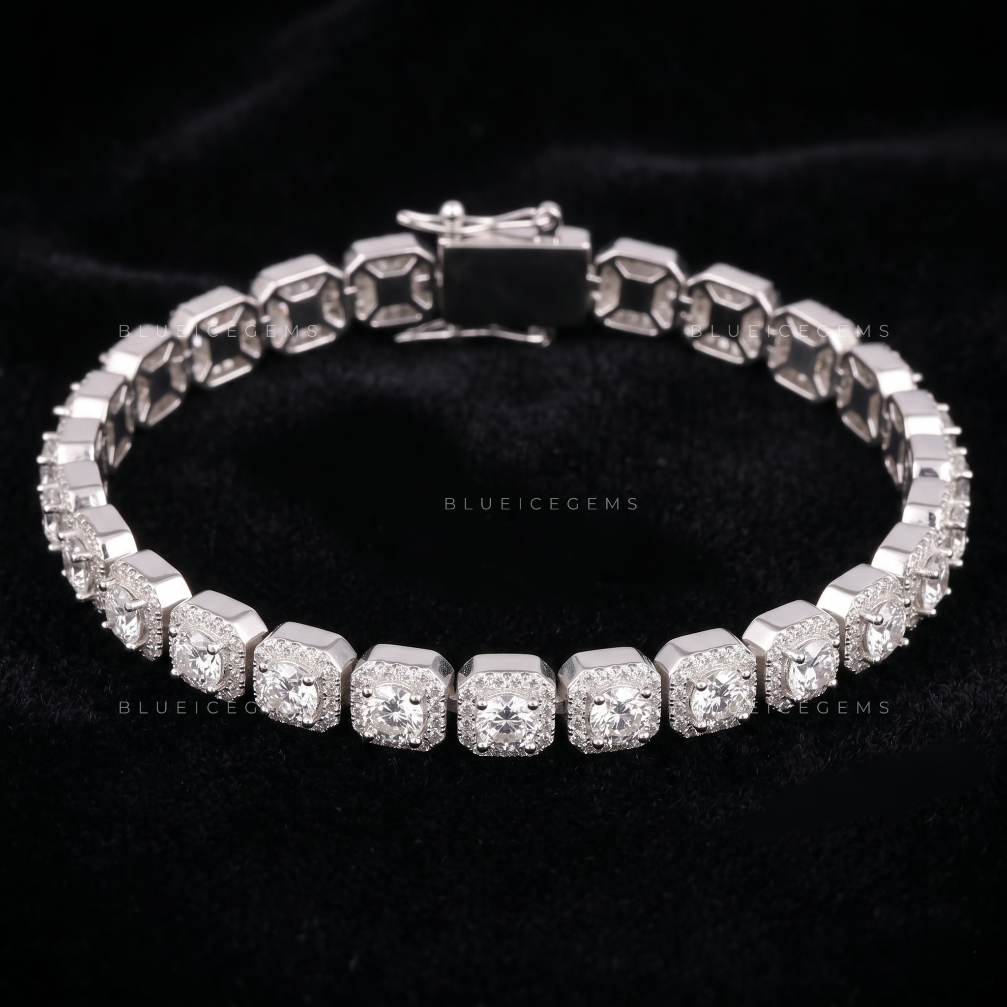 Luminous Halo 8-Inch Infinite Iced Tennis Masterpiece