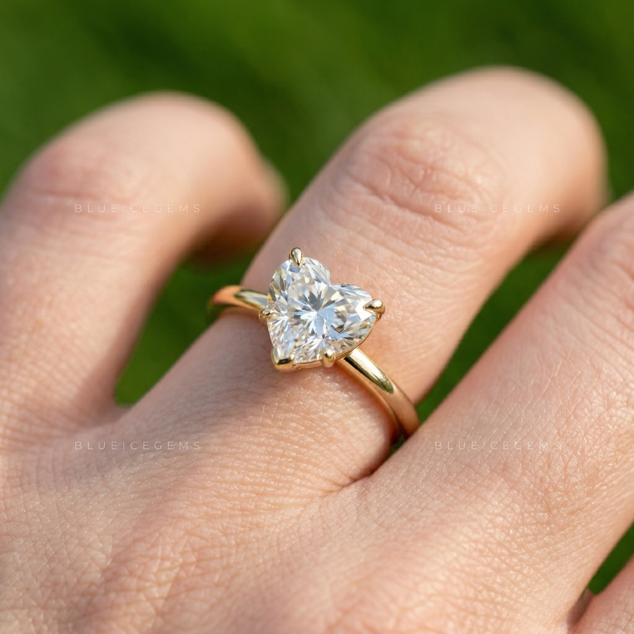 The "Dreamy Romance" Heart Cut Solitaire: Floral Basket Signature Piece