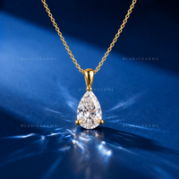 Pear Solitaire Diamond Pendant