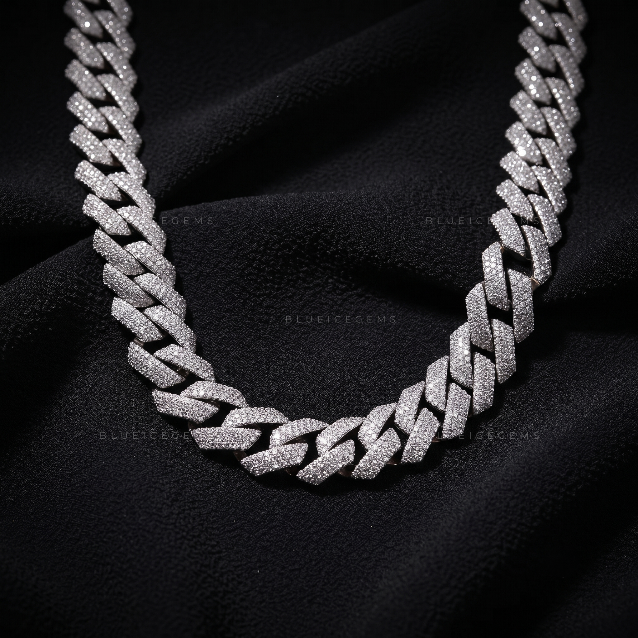 Sovereign Four-Row Diamond Cuban Chain