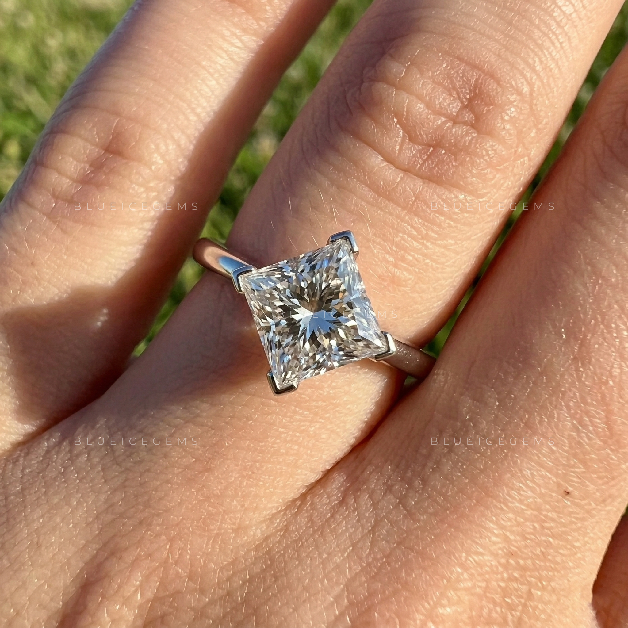 Modern Majesty Princess Cut Solitaire Ring
