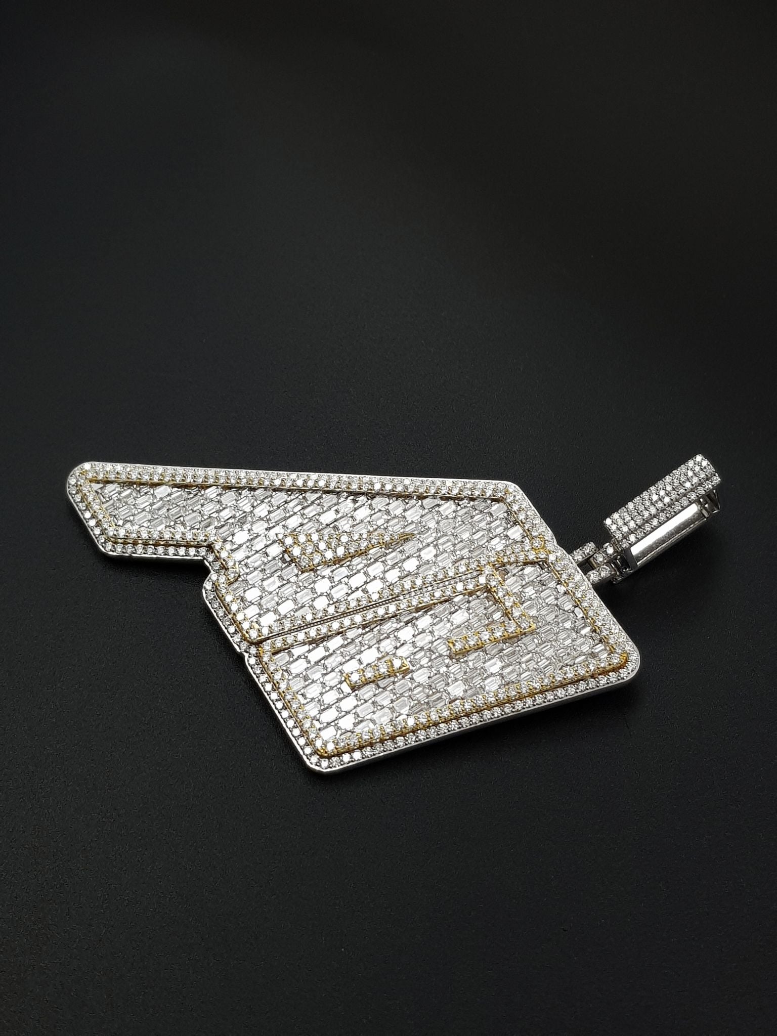 A1 Baguette Statement Pendant