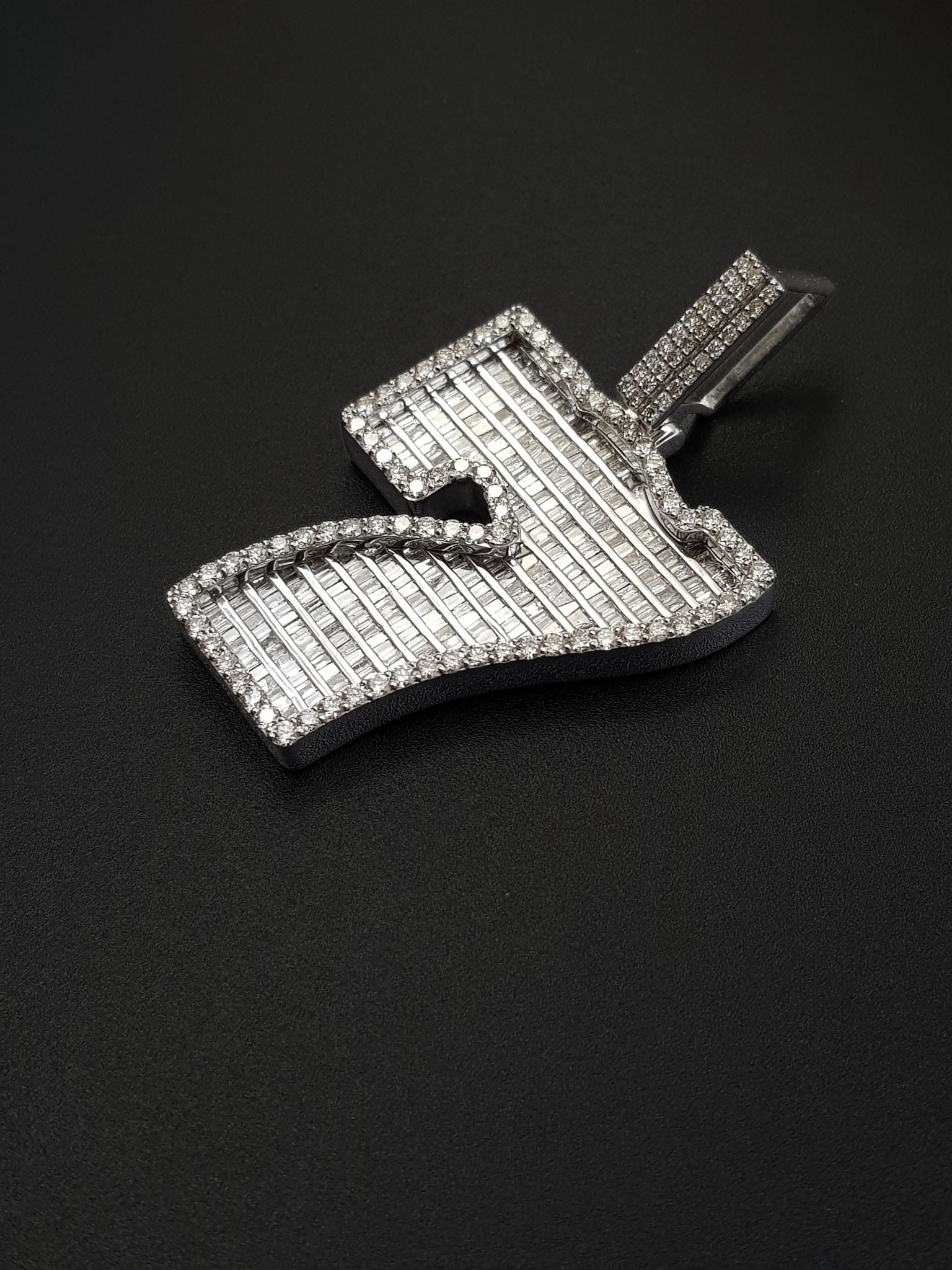 Lucky 7 Baguette Pendant