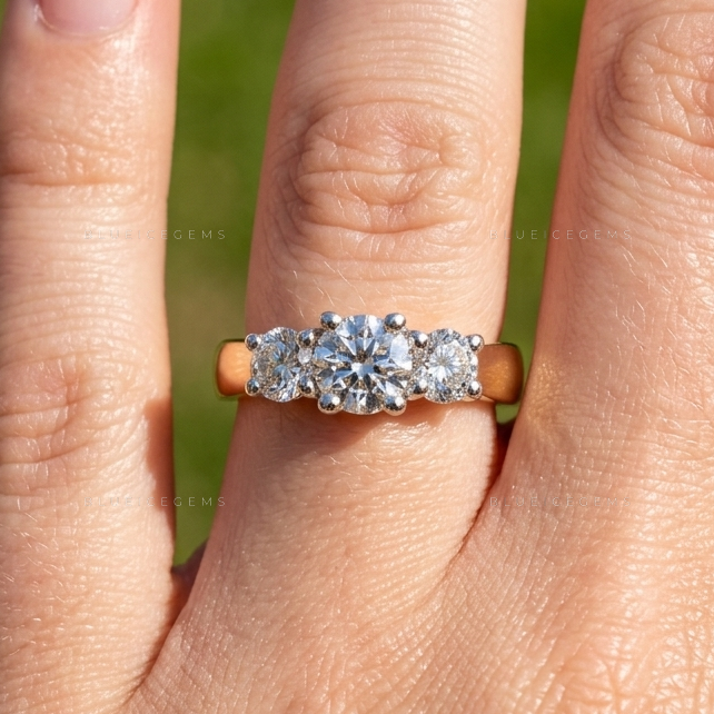 Artistic Mixed-Metal Round Diamond Anniversary Heirloom Ring
