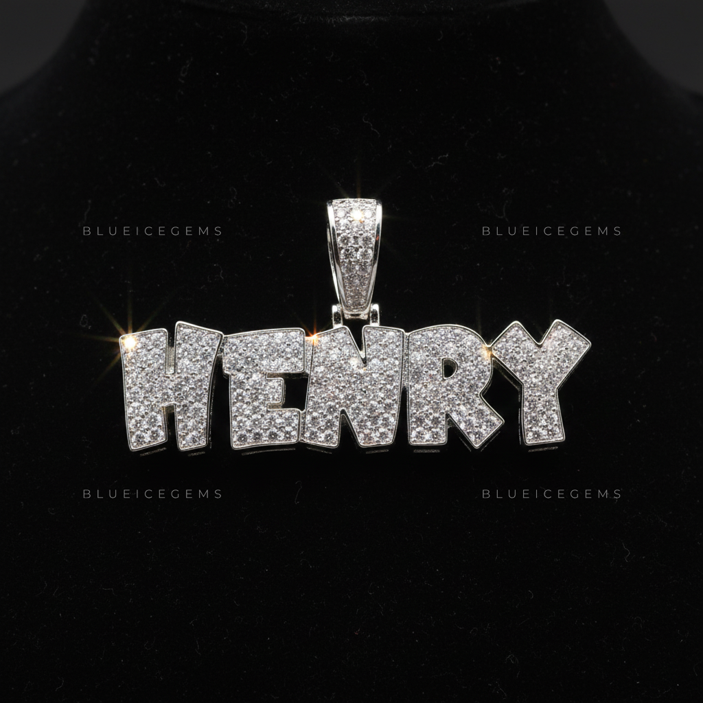 "HENRY" Custom Block Name Pendant