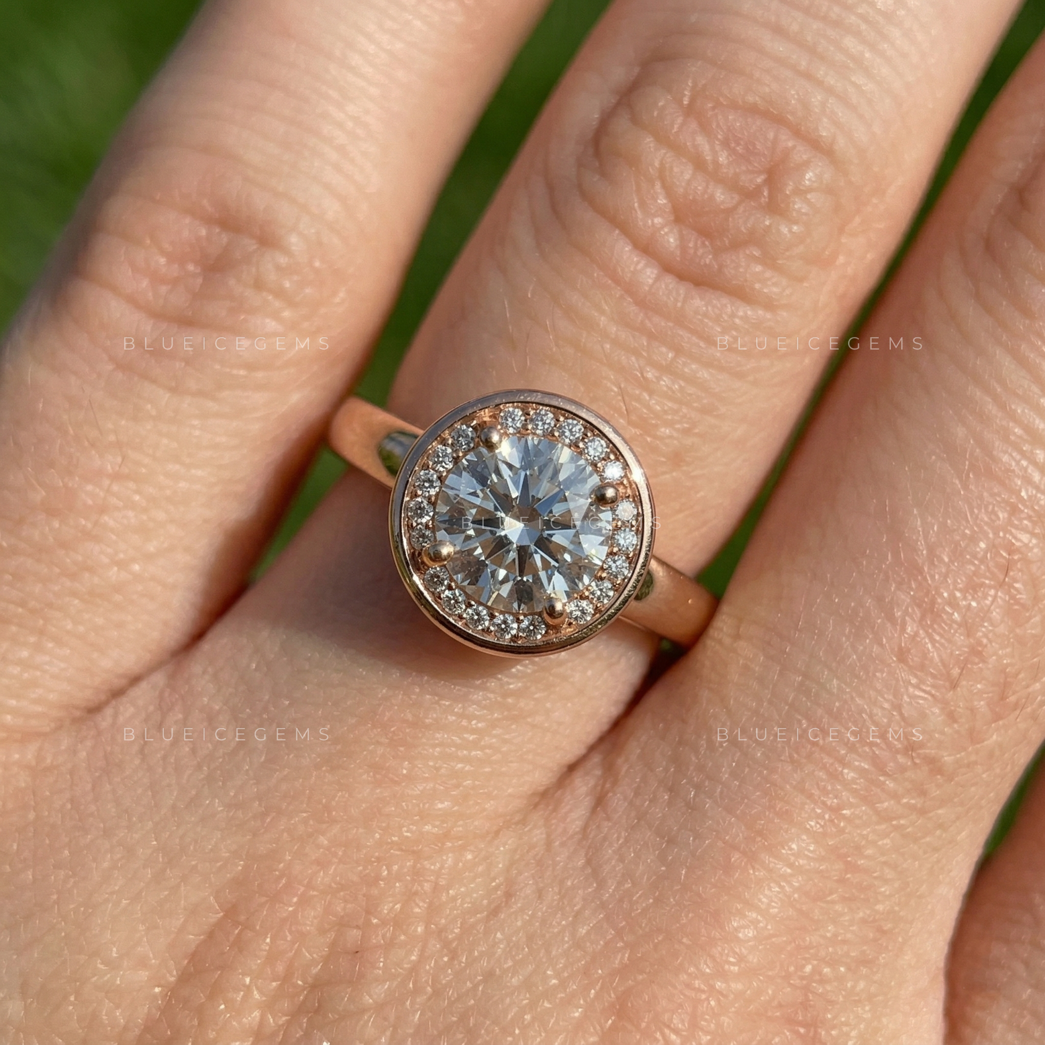 Timeless Radiance Round Cut Hidden Halo Ring
