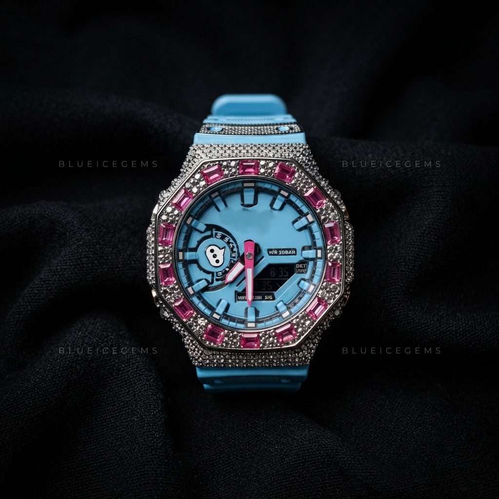 Obsidian Ruby Forge Bezel – VVS1 Black Moissanite