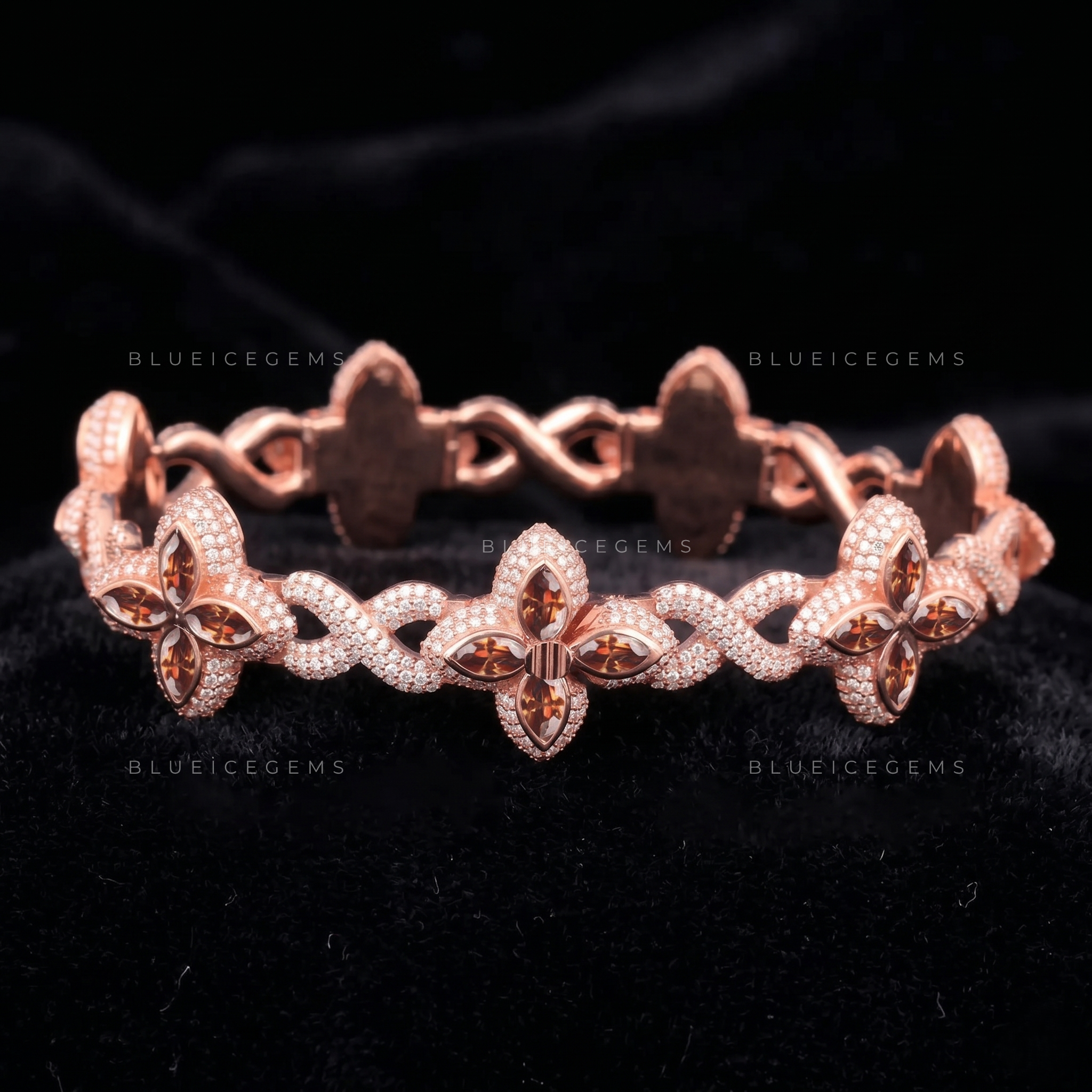 Rose Fortune 9mm Iced-Out Clover Urban Masterpiece