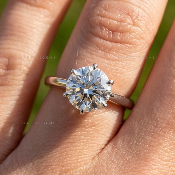 Round Brilliant Cut Hidden Halo Romantic Anniversary Treasure Ring