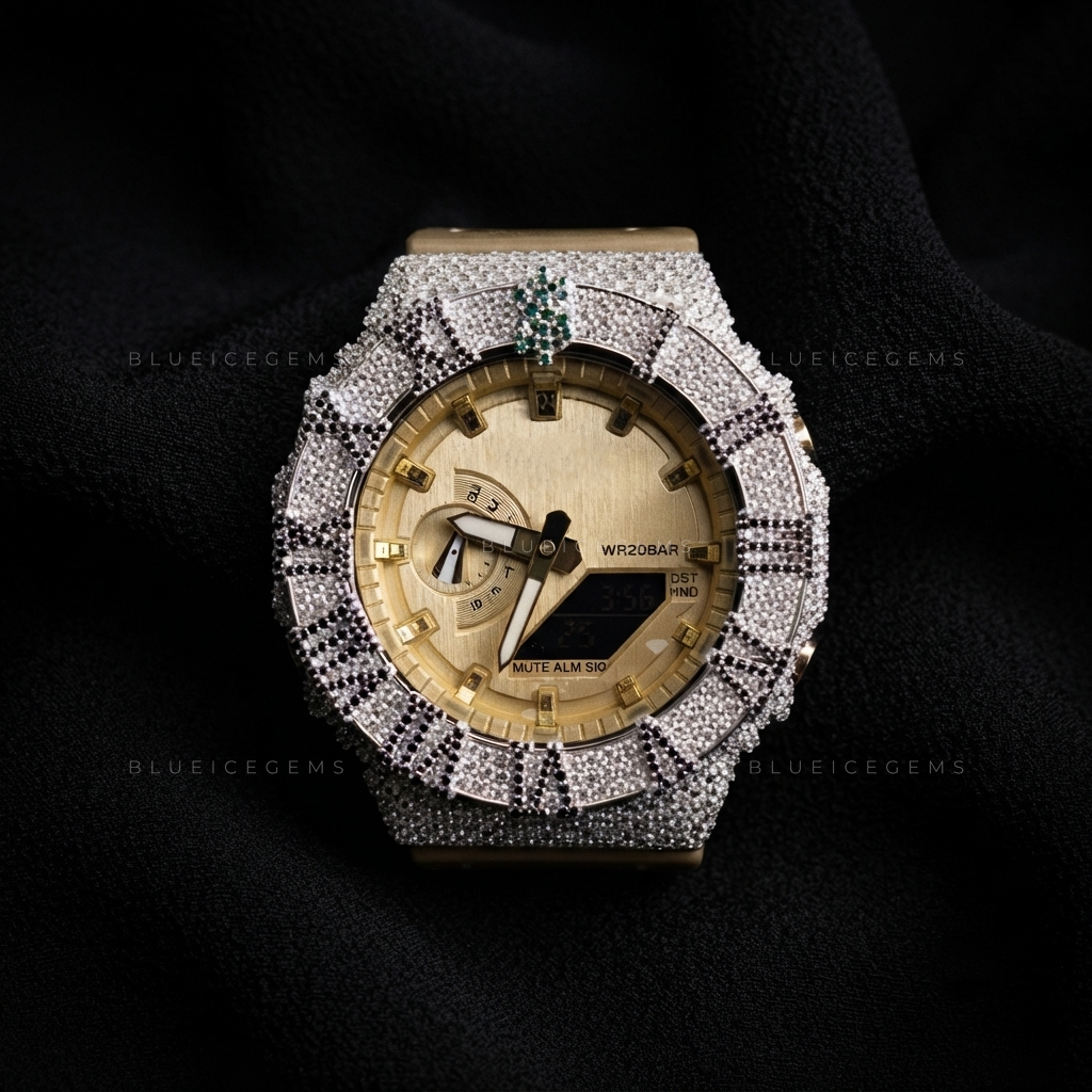 Fortune Crown Dollar Watch – VVS1 Moissanite