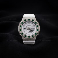 Prismatic Crown Iced Watch – Multicolor Luxury Design