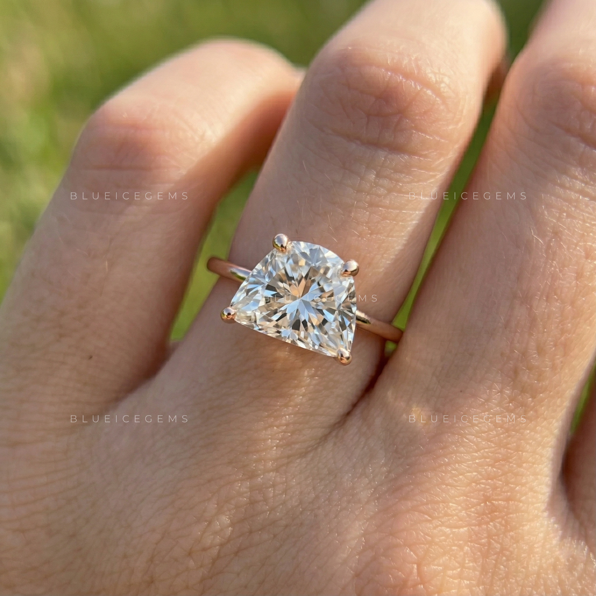 Ethereal Half Moon Solitaire: The Ultimate Minimalist Statement Piece