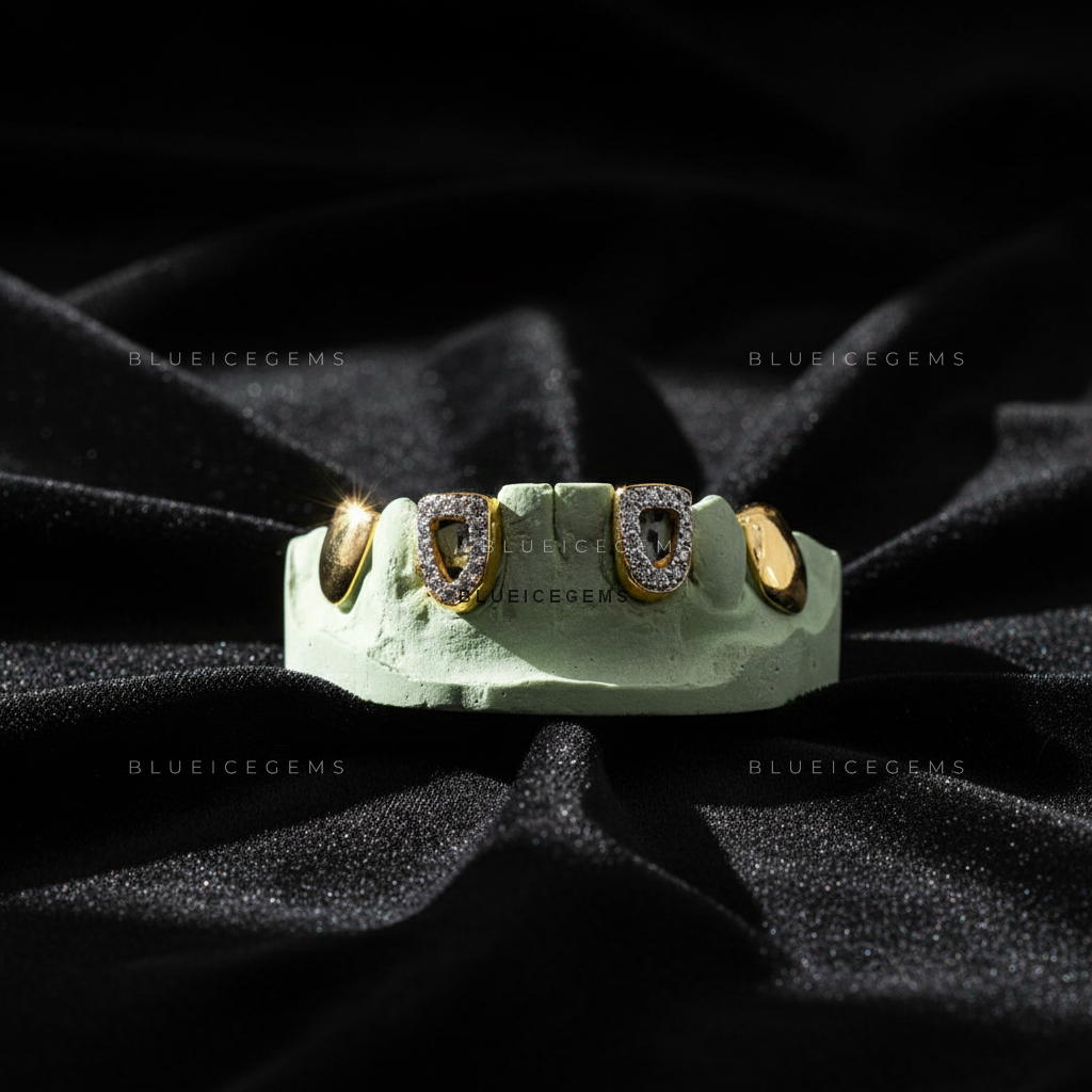 The Halo-Frame Iced Out Grillz