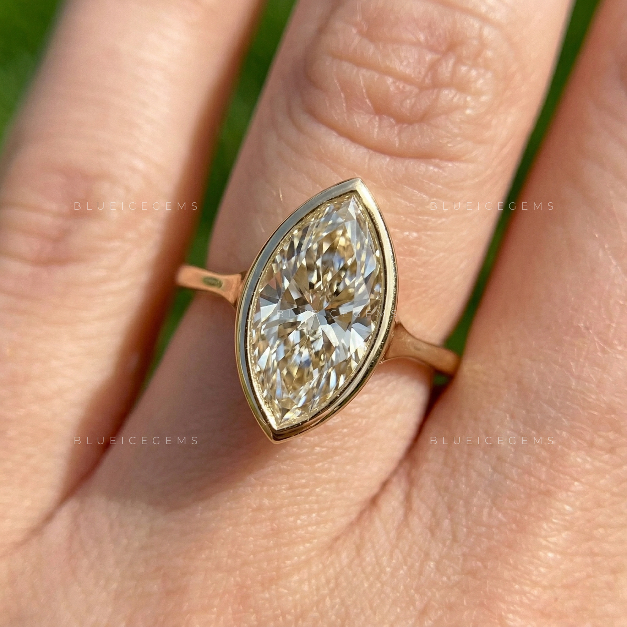 Regal Silhouette Marquise Cut Solitaire Ring