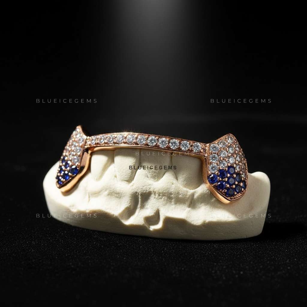 Twilight Rose Sapphire Bridge Grillz