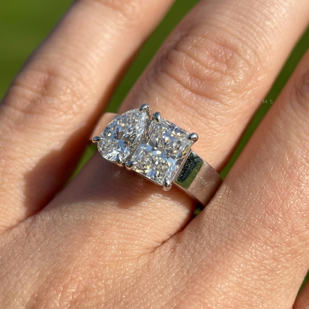 Ultra-Slim Round Solitaire Stacking Band for Her
