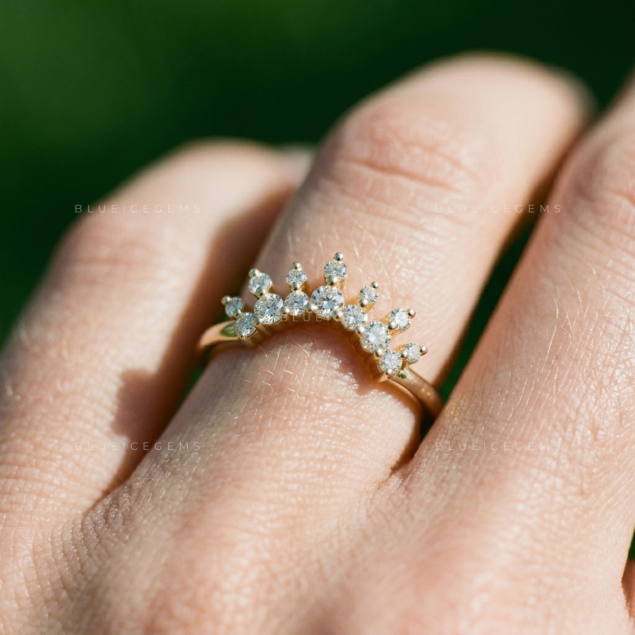 Eternal Shimmer Round Brilliant Cut Wedding Band