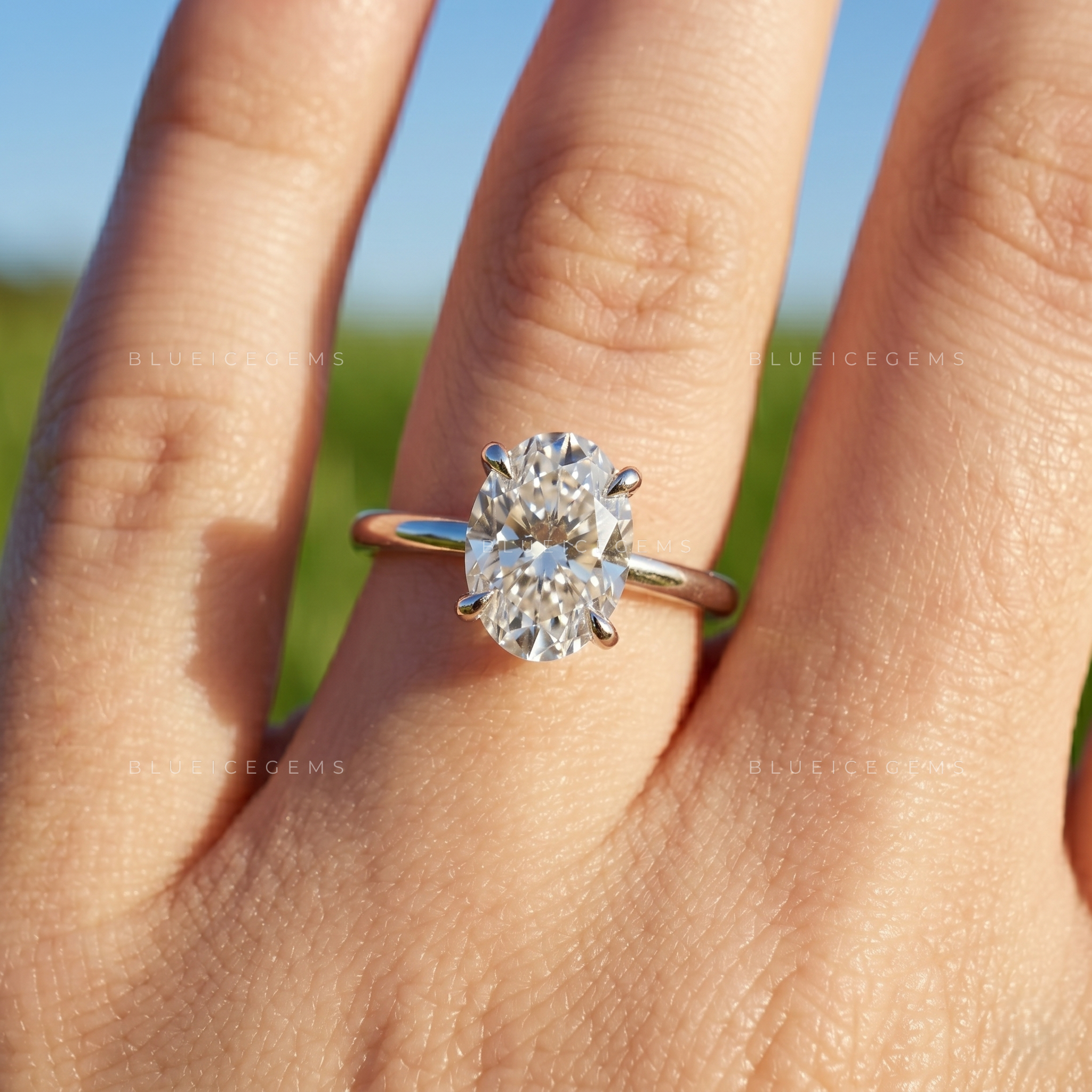 Victorian-Era Oval Cut Delicate Solitaire Keepsake Promise Ring