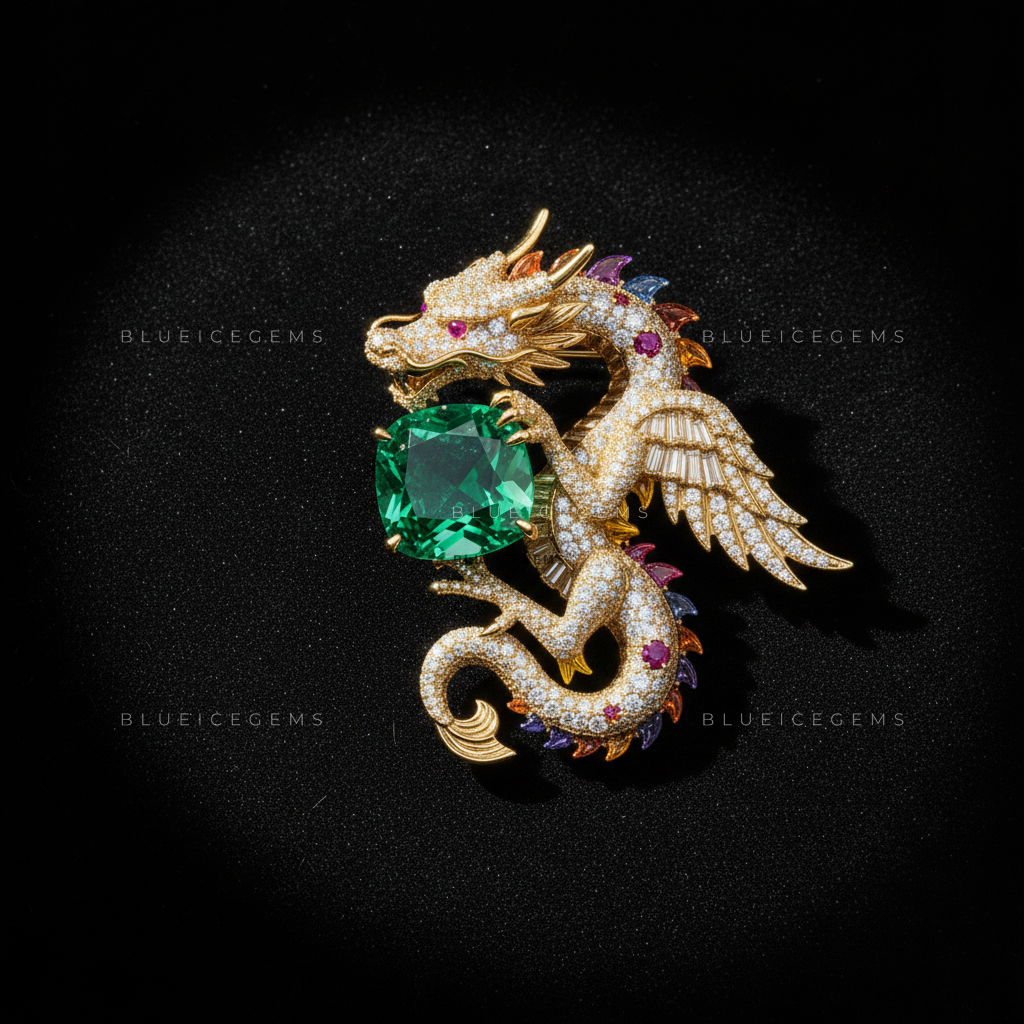 The Imperial Wyvern: Bespoke Dragon Statement Brooch