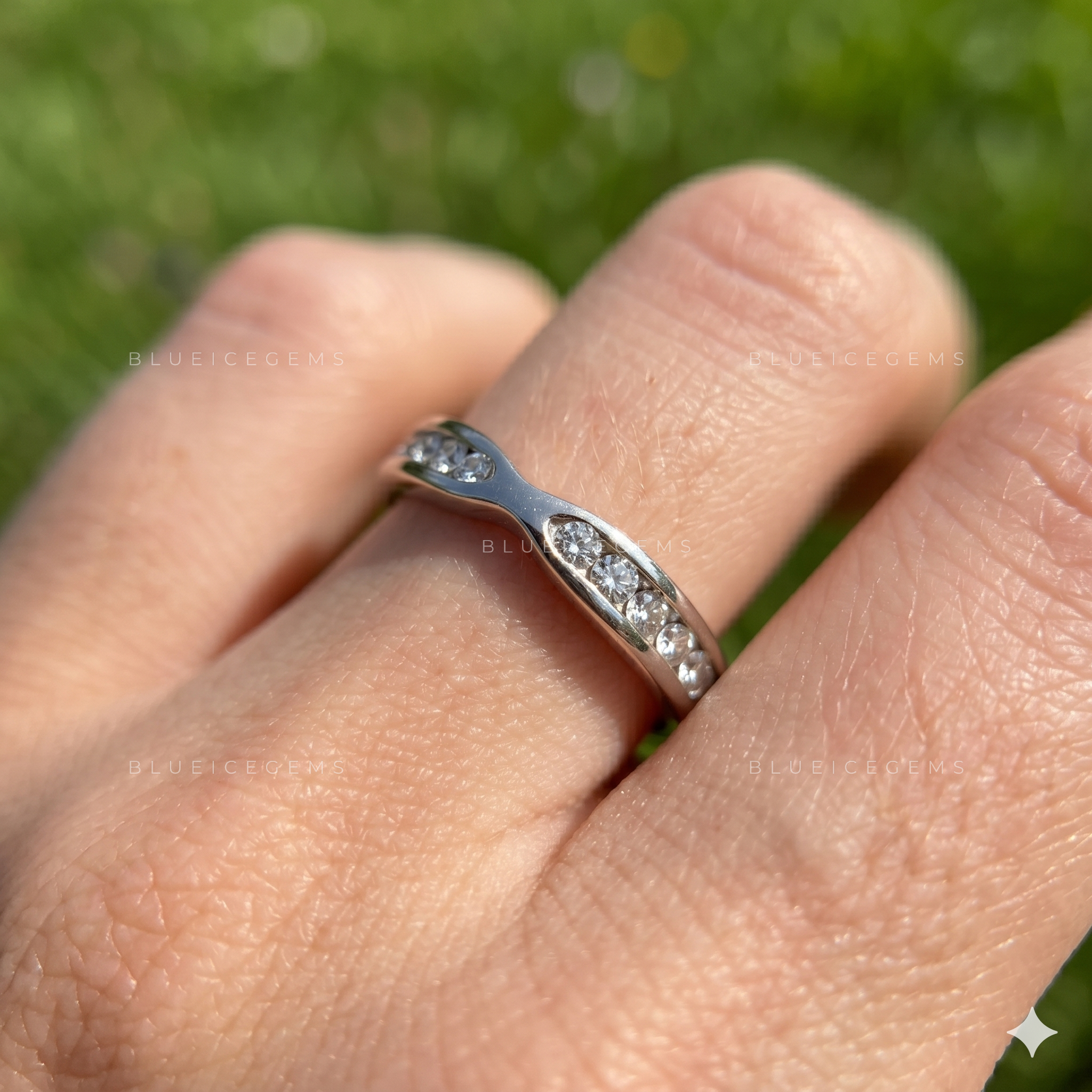 Velora Round Cut Minimalist Stainless Steel Solitaire Ring