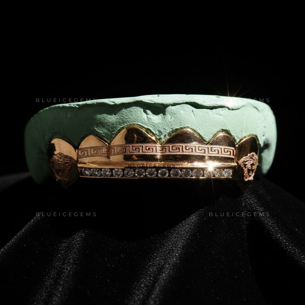 Greek Key Imperial Diamond Bridge Grillz