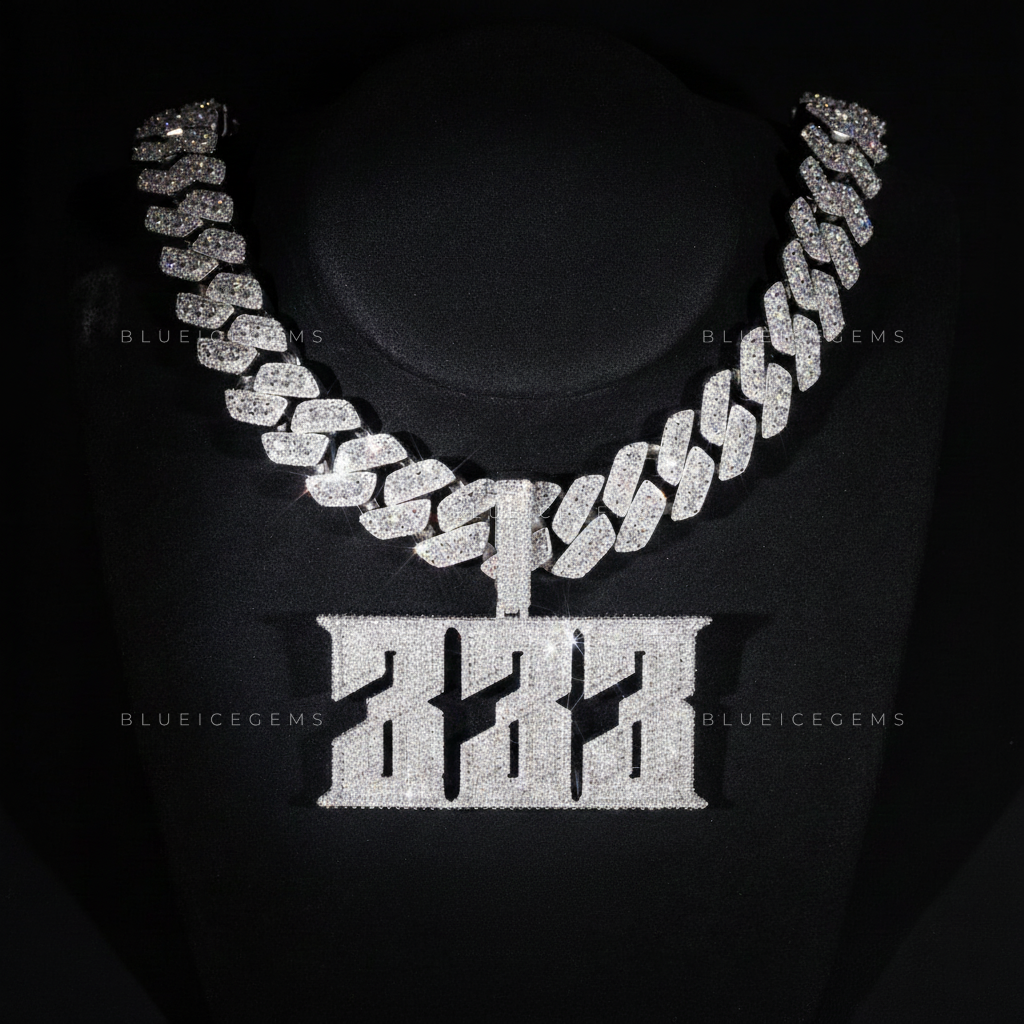 The "333" Jackpot: High-Velocity Industrial Block & Monochromatic Iced-Out Set