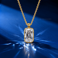 Ashoka Cut Solitaire Diamond Pendant