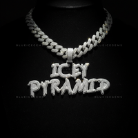 The "ICEY PYRAMID" Monument: Liquid-Drip 3D Script & Full-Frost Cuban Set