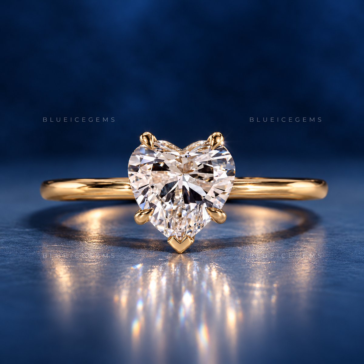 The "Dreamy Romance" Heart Cut Solitaire: Floral Basket Signature Piece