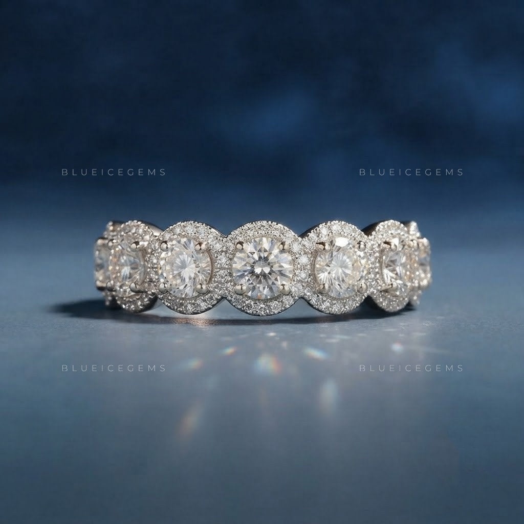 The "Endless Radiance" Halo Eternity Band: Iconic Brilliance